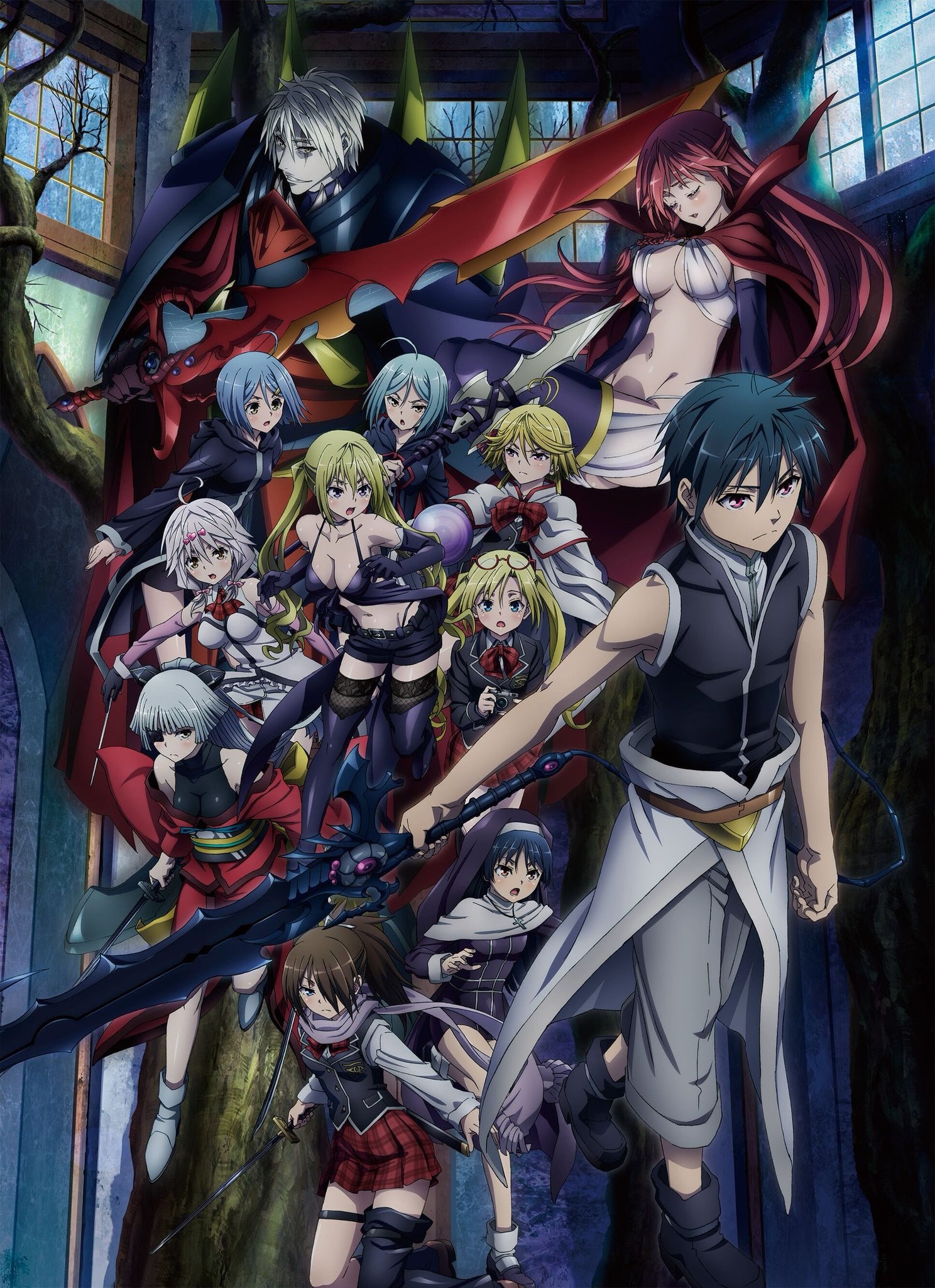 ترینیتی هفت 2:کتابخانه بهشت و ارباب زرشکی (Trinity Seven The Movie 2: Heavens Library & Crimson Lord)